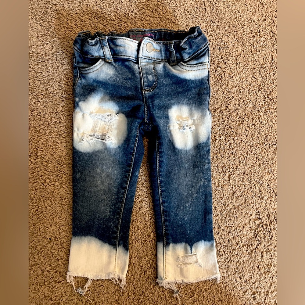 Toddler Bleached & Distress jeans